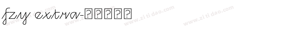 fzy extra字体转换